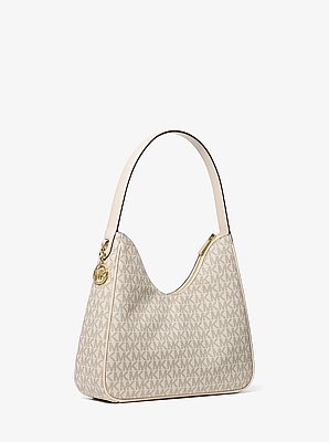 Nayla Small Signature Logo Hobo Shoulder Bag
