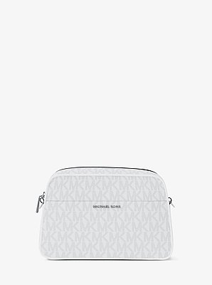 Kameratasche Jet Set Small mit Signature-Logomuster