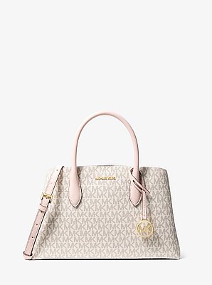 Maya Medium Signature Logo Satchel