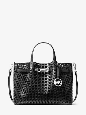 Carson Medium Floral Laser Cut Satchel