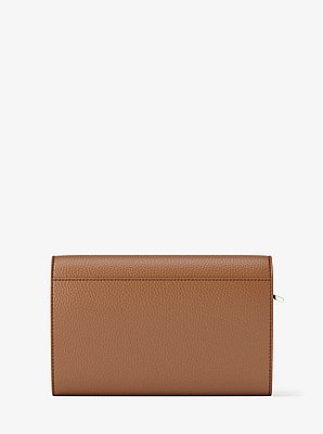 Cartera Jet Set grande de piel granulada