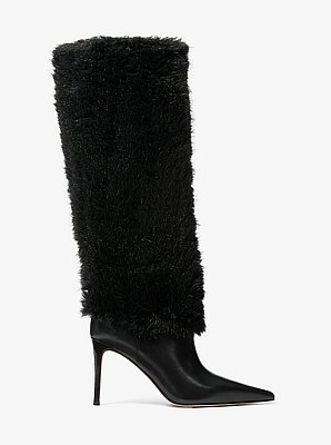 Botte Dawn en fausse fourrure