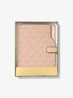Jet Set Signature Logo Passport Wallet