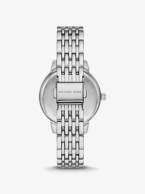 Melissa Pav&eacute; Silver-Tone Watch