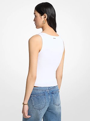 Ribbed Viscose Tank Top