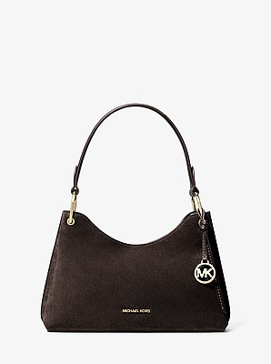 Joan Medium Suede Shoulder Bag
