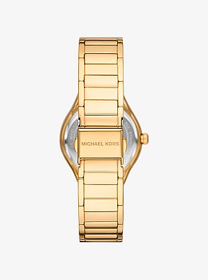 Mini Sylvia Pav&eacute; Gold-Tone Watch and Bracelet Gift Set