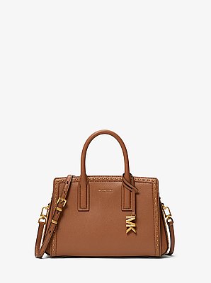 Laila Small Studded Leather Satchel