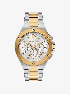 Oversized Lennox Two-Tone Watch
