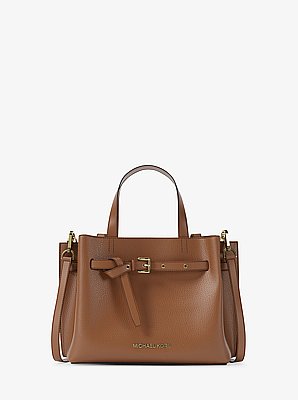 Emilia Small Pebbled Leather Satchel
