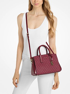 Laila Small Signature Logo Satchel
