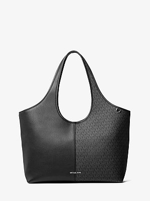 Grand sac fourre-tout Henly textur&eacute; &agrave; logo Signature
