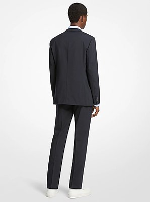 Traje de viaje slim-fit de mezcla de lana
