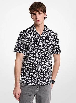 Chemise Camp florale en coton extensible