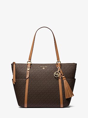 Bolso tote Sullivan grande con cremallera superior y logotipo