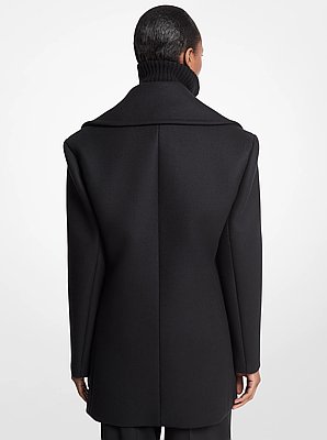Wool Melton Officer Peacoat