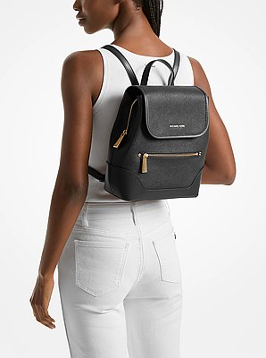 Mochila Harrison mediana de piel saffiano