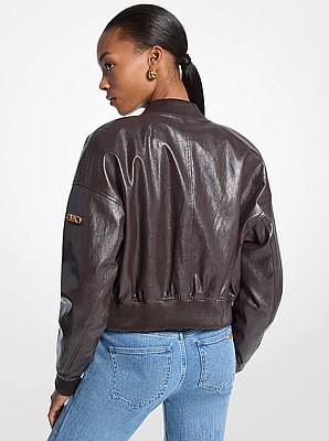 Cropped Bomber Jacket
