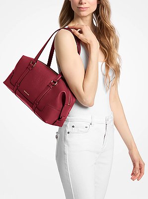 Bolso de hombro Teddi grande texturizado