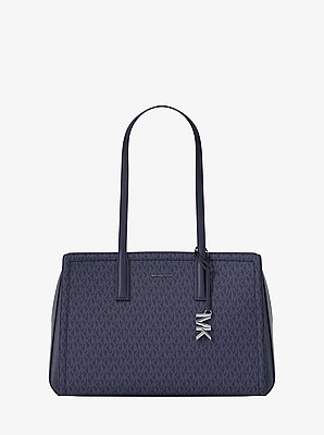 Laila Medium Signature Logo Tote Bag