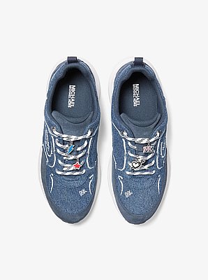 Jett Embellished Denim Trainer