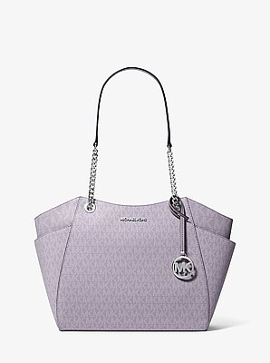 Jet Set Large Signature Logo Shoulder Bag