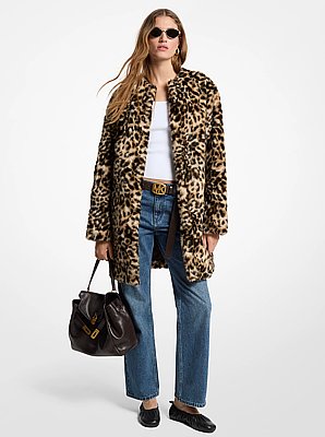 Leopard Faux Fur Coat