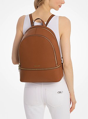 Rhea Large Pebbled Leather Backpack