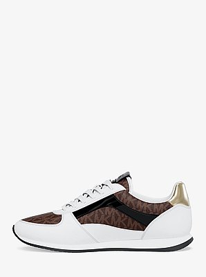 Sneaker Cindy aus glattem Material und Signature-Logostoff