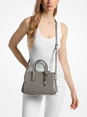 Laila Small Signature Logo Satchel