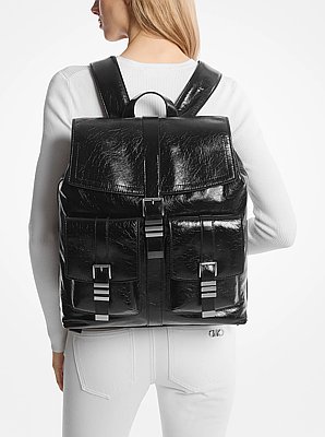 Darrington Large Crackled Leather Backpack