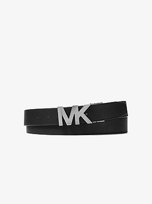 Coffret-cadeau porte-cartes et ceinture en cuir &agrave; logo Signature