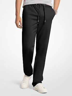 Stretch Cotton Drawstring Trousers