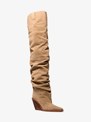 Noemie Suede Over-the-Knee Boot