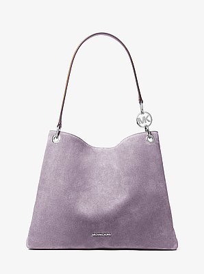 Christina Large Suede Shoulder Bag