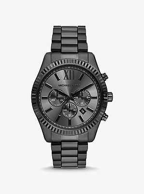 Oversized Lexington Black-Tone Watch