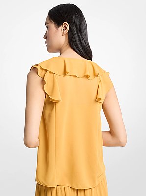 Ruffled Georgette Blouse