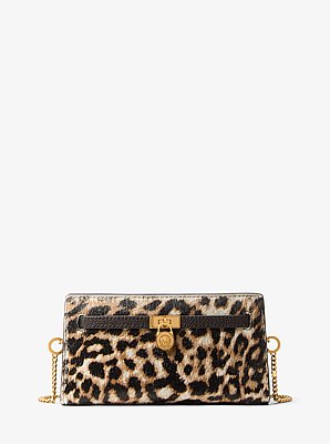 Hamilton Moderne Extra-Small Leopard Print Calf Hair Convertible Crossbody Bag
