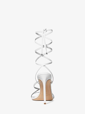 Dahlia Leather Lace-Up Sandal
