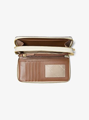 Jet Set Travel Large Signature Logo Wristlet