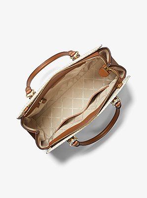 Bolso satchel Marilyn grande con logotipo