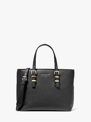 Quinn Small Pebbled Leather Convertible Crossbody Bag