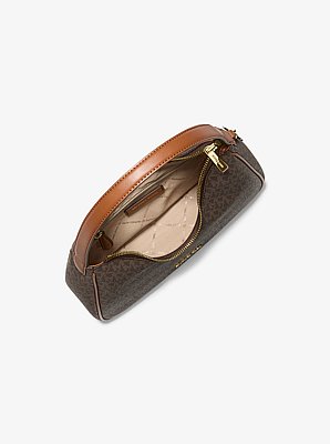 Nayla Small Signature Logo Hobo Shoulder Bag
