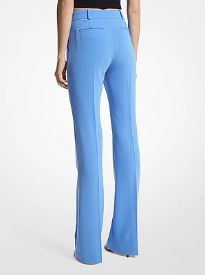 Crepe Bootcut Pants