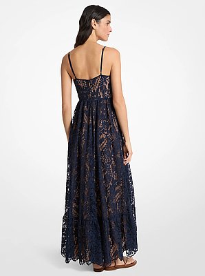 Corded Floral Lace Maxi Dress
