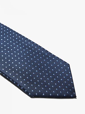 Corbata de seda con dise&ntilde;o geom&eacute;trico