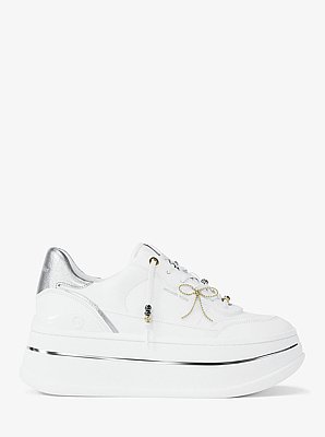 Hayes Embellished Leather Platform Sneaker