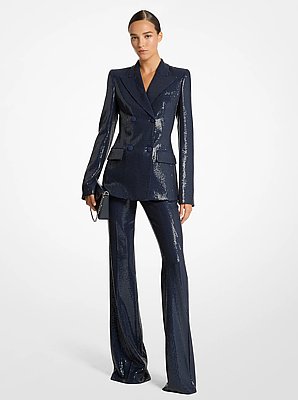 Sequin Embroidered Blazer