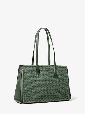 Laila Medium Signature Logo Tote Bag