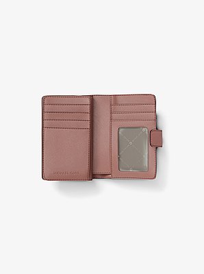 Portefeuille de taille moyenne en cuir Saffiano